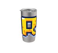 Lettre R 8 bits pixel alphabet initiale Gobelet isotherme en acier inoxydable double paroi