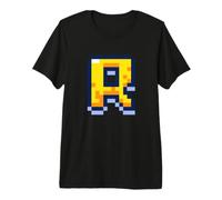 Lettre R 8 Bits Pixel Alphabet Initiale T-Shirt Haut de Gamme