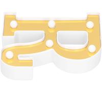 Lettre R dorée Lampe LED Alphabet Lampe Décorative pour Chambre Mariage Anniversaire Fête Blanc Chaud