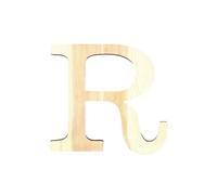 Lettre R - Hauteur 19 cm - Bois découpé