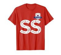 Lettre S du Drapeau Humain de la Corée du Sud S Corée du Sud T-Shirt