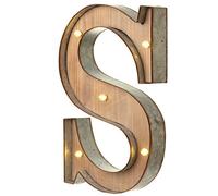 Lettre "S" Lumineuse 41cm Design Industriel par Heaven Sends