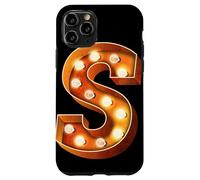 Lettre S Lumineuse rétro pour chapiteau Coque pour iPhone 11 Pro
