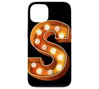 Lettre S Lumineuse rétro pour chapiteau Coque pour iPhone 13