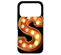 Lettre S Lumineuse rétro pour chapiteau Coque pour iPhone 17 Pro