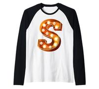 Lettre S Lumineuse rétro pour chapiteau Manche Raglan