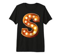Lettre S Lumineuse rétro pour chapiteau T-Shirt Haut de Gamme