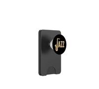 Lettre saxophone jazz musiciens saxophone saxophone amateurs de musique PopSockets PopWallet pour MagSafe