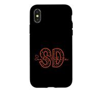 Lettre SD Dakota du Sud USA Amérique Coque pour iPhone X/XS