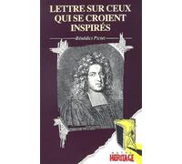 Lettre sur ceux qui se croient inspirés