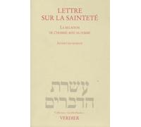 Lettre Sur La Sainteté Ou La Relation De L'homme Avec Sa Femme