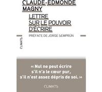 Lettre Sur Le Pouvoir D'écrire