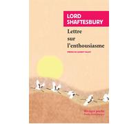 Lettre sur l'enthousiasme - Lord Shaftesbury - Rivages - Poche - Essai
