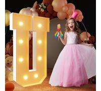 Lettre U Géante à DEL de 120 cm - Panneau Lumineux en Mosaïque pour Chapiteau, Lampes LED pour Saint-Valentin, Anniversaire, Noël, Nouvel An