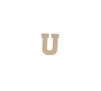 Lettre U kraft 20cm - Kraft