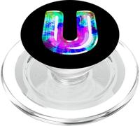 Lettre U Lumineuse au Centre avec Initiale PopSockets PopGrip pour MagSafe