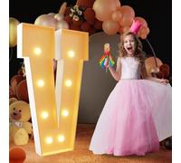 Lettre V géante lumineuse à DEL de 120 cm, panneau lumineux en mosaïque pour chapiteau, lettres LED pour Saint-Valentin, anniversaire, Noël, Nouvel An