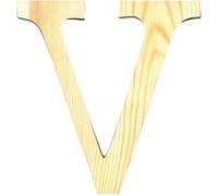 Artemio Lettre en bois V majuscule – 11,5 cm – Beige