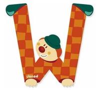 Lettre w clown - janod G