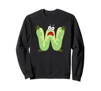 Lettre W Monstre Alphabet Visage Effrayant Sweatshirt
