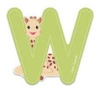 Lettre w sophie la girafe - janod G