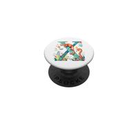 Lettre X Animaux De La Jungle Alphabet Initiale PopSockets PopGrip Adhésif