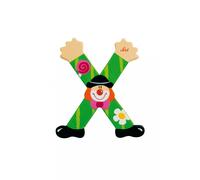 Lettre x clown vert TU