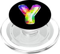 Lettre Y - Bande Lumineuse Brillante - Motif Artistique PopSockets PopGrip pour MagSafe