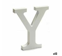 Lettre Y bois blanc (1,8 x 21 x 17 cm) (12 pièces)