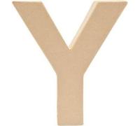 Lettre "Y" en papier mâché debout à bricoler créativement Rico Design Idée