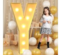 Lettre Y LED de 70 cm, décorative pour Mosaik-Festzelt, lettre lumineuse, lampes pour la Saint-Valentin, anniversaire, Noël, Nouvel An