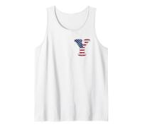 Lettre Y Prénom Monogramme Initiale USA Drapeau Américain Débardeur