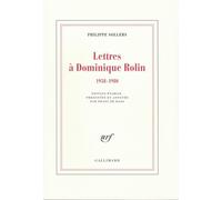 Lettres A Dominique Rolin (1958-1980)