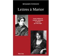 Lettres à Marior - Benjamin Fondane - Non Lieu - broché - Roman