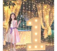 Lettres à paillettes pour chapiteau - 1 m de haut - Éclairage lumineux à DEL - Pour mariage, fête d'anniversaire, Noël, extérieur et intérieur