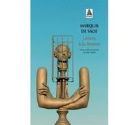 Lettres à sa femme NE Donatien Alphonse François de Sade (Marquis) (Auteur), Marc Buffat (Auteur)