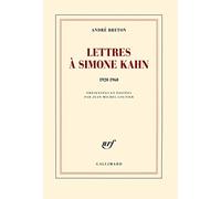 Lettres à Simone Kahn: (1920-1960)