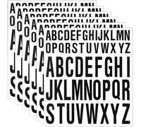 Lettres Adhésives, 25mm 5mm - Noir - Vinyle Imperméable - Style Minimaliste - Stickers Pour Scrapbooking, Artisanat, Boîtes Aux Lettres - 6 Pcs