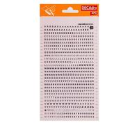 Lettres Alphabet Et Chiffres Transfert Noir 2,5mm Sans Empattement