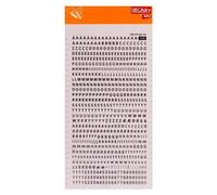 Lettres Alphabet Et Chiffres Transfert Noir 4mm