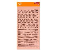 Lettres Alphabet Et Chiffres Transfert Noir 6mm