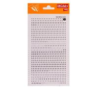 Lettres Alphabet Transfert Noir 2,5mm Typo Toute Petite