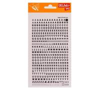 Lettres Alphabet Transfert Noir 4mm