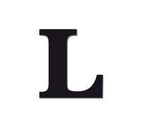Lettres Aluminium pour enseigne couleur noir police Baskerville épaisseur 3mm. Lettres géantes à fixer