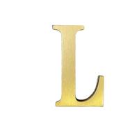 Lettres anglaises autocollantes en laiton massif de 4,5 cm de hauteur - Autocollant mural doré pour boîte aux lettres, numéros d'adresse de maison, nom de magasin, studio, combinaison pour décoration