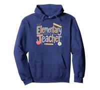 Lettres Arc-en-Ciel Mignonnes pour Enseignant Primaire Sweat à Capuche