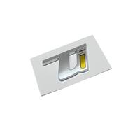 Lettres Autocollant pour Alfa Romeo GT GTV,Emblème Logo Coffre Arrière Insigne Badge Stickers hayon arrière Garde-Boue Côté Voiture ABS Décoration Voiture Accessoires,Silver-Yellow