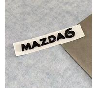 Lettres Autocollant pour Mazda 6 Sedan 2025 2024 2023 2022,Emblème Logo Coffre Arrière Insigne Badge Stickers hayon arrière Garde-Boue Côté Voiture ABS Décoration Voiture Accessoires,Black