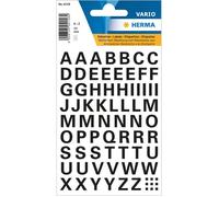 Herma Lettres d’alphabet noires 10 mm Noir