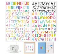 Lettres Autocollantes,Yiyifor 20 Feuilles Autocollants Alphabet,Autocollants de Chiffres,Lettre et Autocollants de Nombre Adhesifs,Stickers Lettres,pour Scrapbooking,Cartes de Vœux,Travaux Manuels
